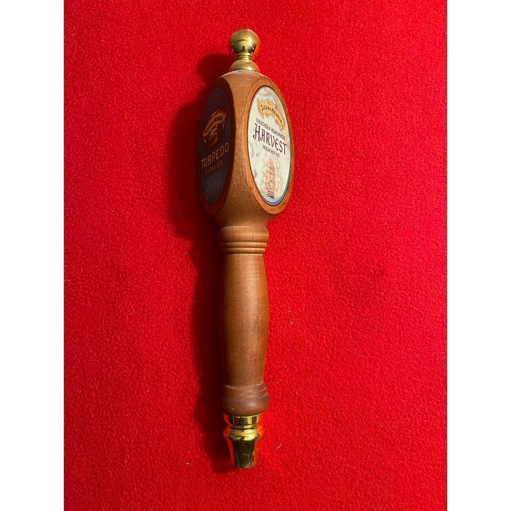 Sierra Nevada 13” wooden beer tap seasonal stickers